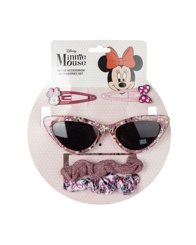 Sonnenbrille mit Accessoires Minnie Mouse 15 x 17 x 2 cm