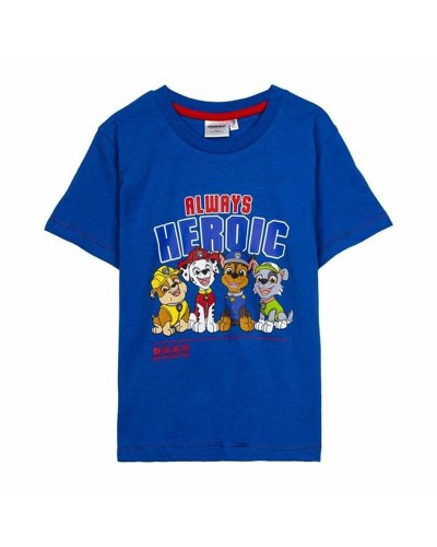 Barn T-shirt med kortärm The Paw Patrol Mörkblå 6 år