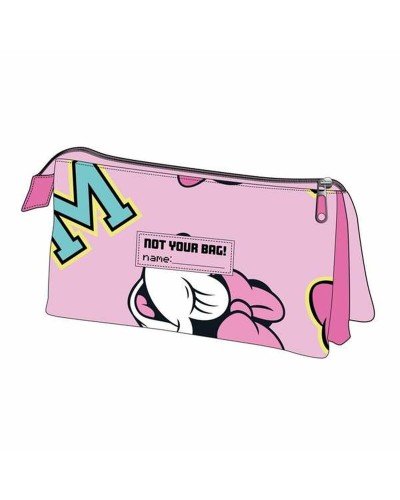 Estuche Escolar Minnie Mouse Fucsia 11,5 x 2 x 22,5 cm