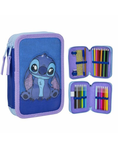 Plumier Stitch Azul 12,5 x 19,5 x 4,5 cm