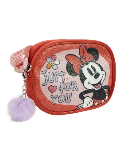 Bolso Bandolera Minnie Mouse Rojo 14,5 x 10,5 x 4,0 cm