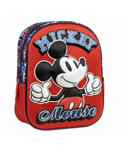 Mochila Escolar Mickey Mouse Rojo 25,0 x 31,0 x 10,0 cm