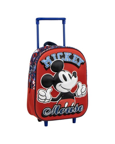 Trolley per la Scuola Mickey Mouse Rosso 25,0 x 31,0 x 10,0 cm 3D