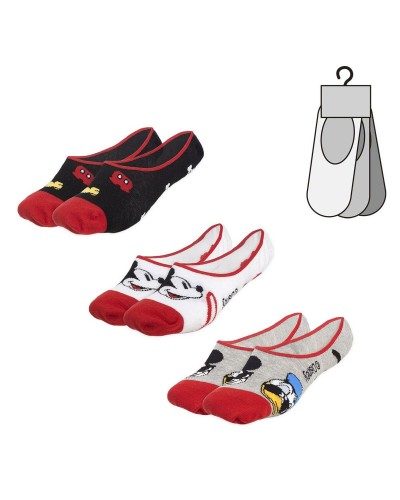 Mickey Mouse Socken Unisex - 3 Paar - Weiche Baumwolle - Geschenkidee
