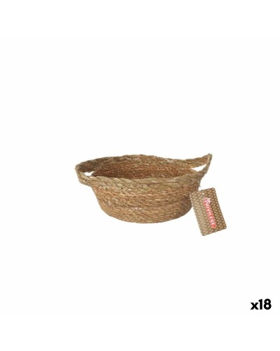 Cesta Multiusos Privilege   Marrón Mimbre ø 17 x 7 cm (18 Unidades)