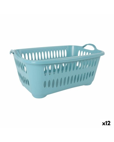 Cesto para la Ropa Tontarelli Cover line Azul Plástico 62,5 x 44,5 x 27,5 cm (12 Unidades)