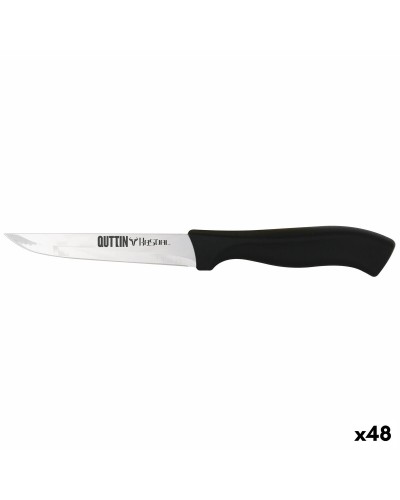 Küchenmesser Quttin Kasual Schwarz Silberfarben 22 x 2 x 1,5 cm Mehrzweck (48 Stück)