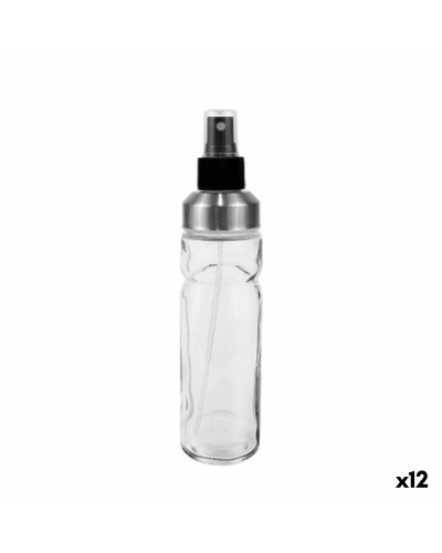 Oliera Anna Trasparente Argentato Vetro 175 ml (12 Unità)