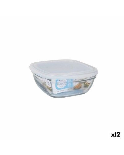 Lunch box Duralex White Transparent 610 ml (12 Units)