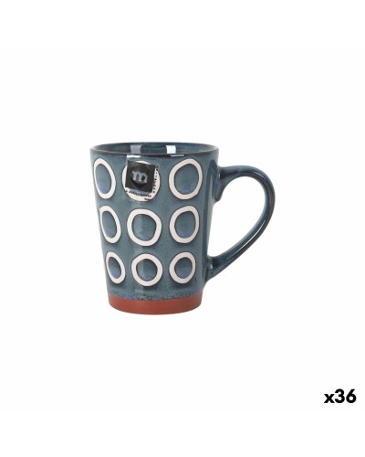 Tazza Mug La Mediterránea Almudena Azzurro 330 ml (36 Unità)