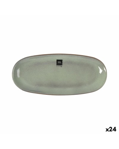 Teglia da Cucina La Mediterránea Macarella green Ovale 29 x 13,5 x 2,4 cm (24 Unità)