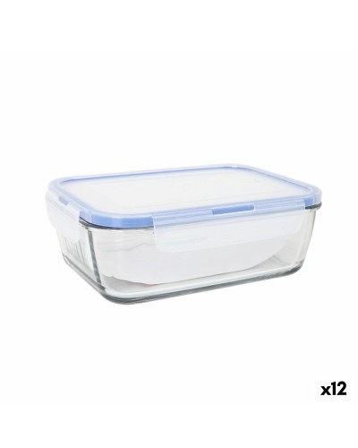 Hermetisk matlåda LAV Grå Transparent 1,2 L (12 antal)