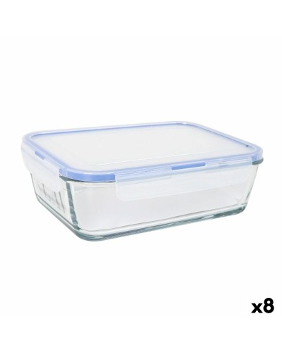 Hermetische Lunchtrommel LAV Grijs Transparant 1,9 L (8 Stuks)