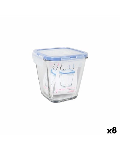 Lunchbox hermetisch LAV Blau Durchsichtig 700 ml (8 Stück)