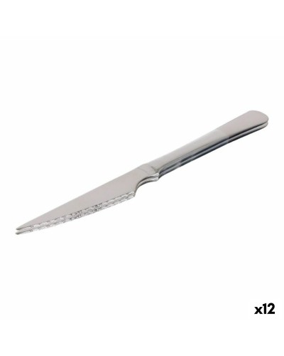 Meat Knife Set Quttin Classic Silver Stainless steel 21,5 x 1,9 cm 2 Pieces (12 Units)