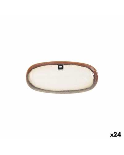 Fuente de Cocina La Mediterránea Fustam Ovalado 25,8 x 12 x 2,2 cm (24 Unidades)