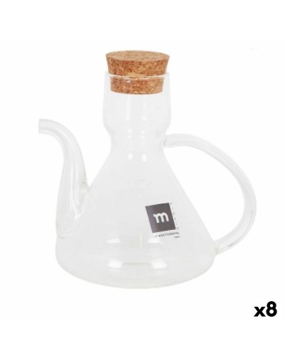 Huilier La Mediterránea Bell Transparent Silicone Verre Borosilicaté 275 ml (8 Unités)