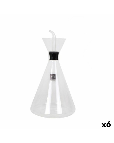 Flesje La Mediterránea Iraia Transparant Borosilicaatglas 1 L (6 Stuks)