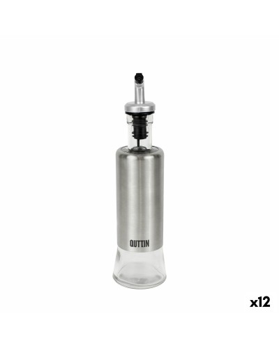 Oljeflaska Quttin Transparent Silvrig Rostfritt stål 0,3 L (12 antal)