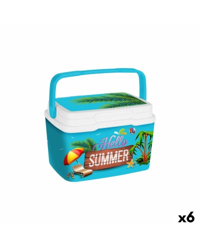 Glacière Aquapro Hello Summer Multicouleur 5 L 28 x 22 x 19 cm (6 Unités)