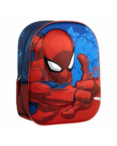 3D-schoolrugzak Spider-Man Blauw 25,0 x 31,0 x 10,0 cm