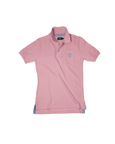 Bobroff Polo Uomo Rosa Manica Corta - Cotone Traspirante - Casual Estate

