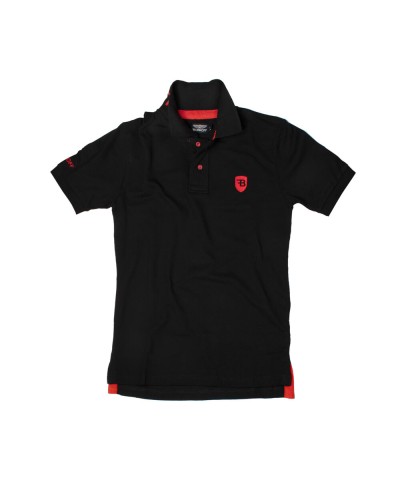 Bobroff Men's Black Polo Shirt: Short Sleeves Premium Cotton - Casual & Sport
