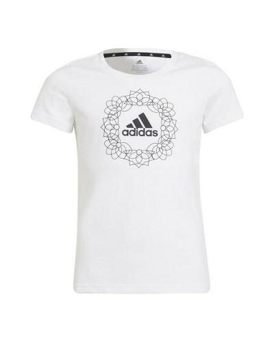 Adidas Camiseta Niño Graphic Blanca - Manga Corta Deporte
