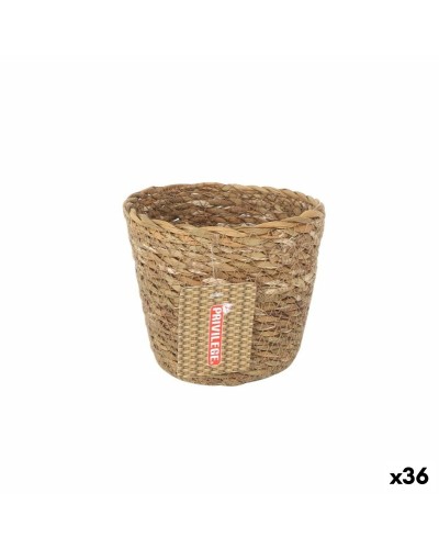 Monikäyttöinen kori Privilege   Ruskea korihuonekalut Pyöreä ø 12 x 11 cm (36 Osaa)