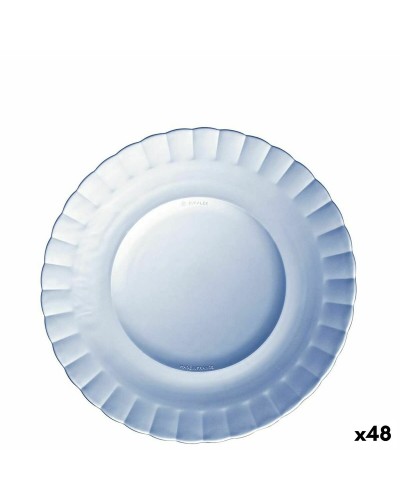 Flat Plate Duralex Picardie Blue Ø 23 cm (48 Units)