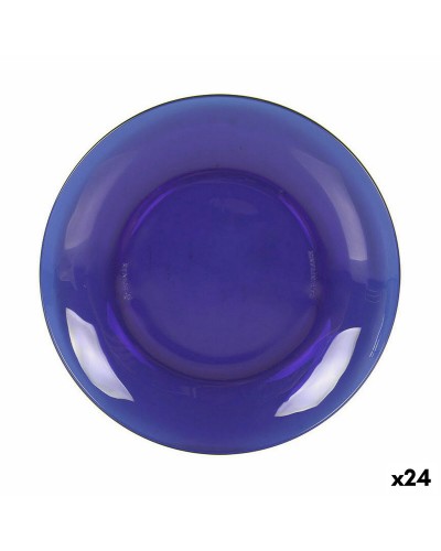 Plato de Postre Duralex Lys Azul ø 19 x 2 cm (24 Unidades)