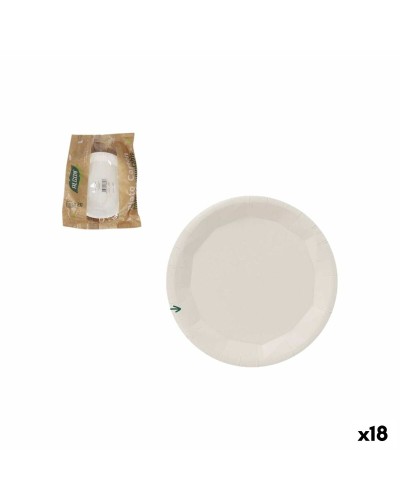 Set di piatti Algon Bianco 22 cm 25 Pezzi (18 Unità)