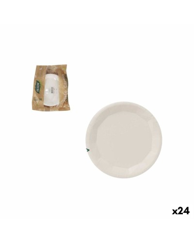 Lautassetti Algon Valkoinen 17 cm 10 Kappaletta (24 osaa)