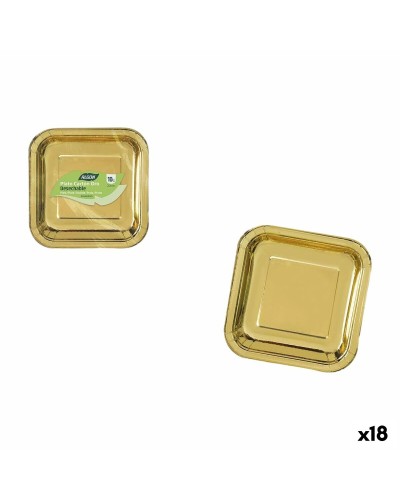 Tallriksset Algon Gyllene 20 cm 10 Delar (18 antal)