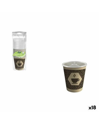 Set di Bicchieri Algon Marrone 120 ml 12 Pezzi (18 Unità)