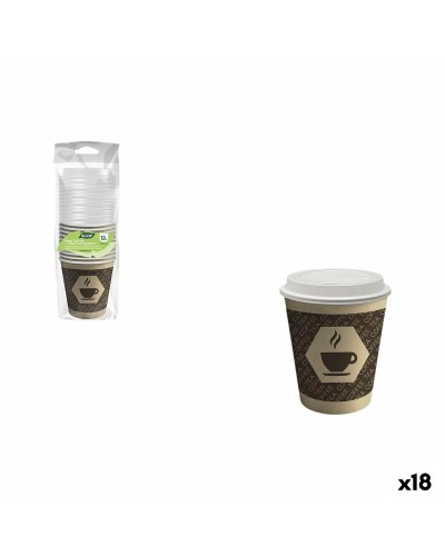 Set di Bicchieri Algon Marrone 120 ml 12 Pezzi (18 Unità)