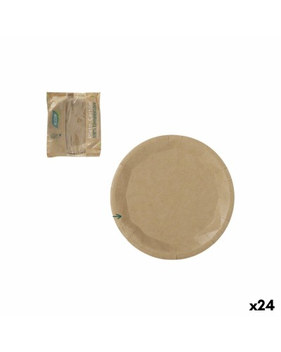 Tallriksset Algon Brun 22 cm 10 Delar (24 antal)