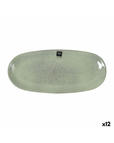 Fuente de Cocina La Mediterránea Macarella green Ovalado 33 x 14,8 x 2,7 cm (12 Unidades)