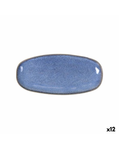 Teglia da Cucina La Mediterránea Macarella blue Ovale 33 x 14,8 x 2,7 cm (12 Unità)