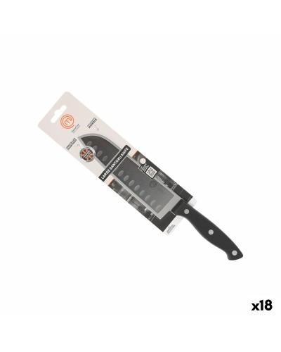 Küchenmesser MasterChef Schwarz Silberfarben 18 cm (18 Stück)