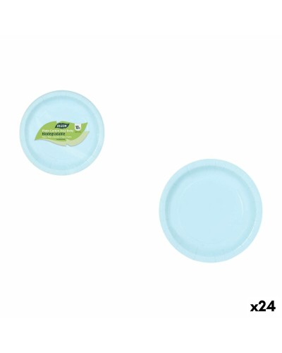 Set di piatti Algon Azzurro 20 cm 10 Pezzi (24 Unità)
