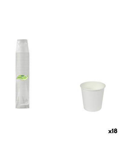 Set de Verres Algon Blanc 80 ml 50 Pièces (18 Unités)