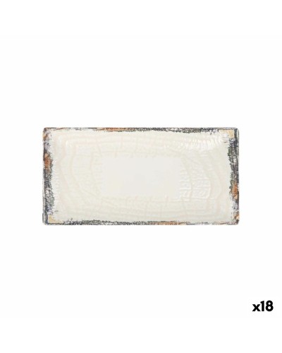 Kochschüssel La Mediterránea Albus rechteckig 30 x 15 x 2 cm (18 Stück)