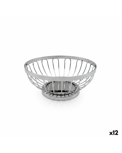 Brotkorb My Bar Silberfarben Metall 17,5 X 7 CM (12 Stück)