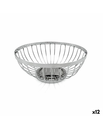 Portapane My Bar Argentato Metallo ø 20,5 x 8,5 cm (12 Unità)