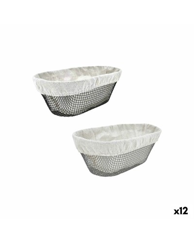 Leipäkori Metalli Ovaali 28 x 15 x 10 cm (12 osaa)