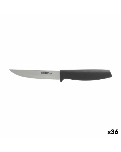 Kitchen Knife Quttin Laos Black Silver 11 cm 20 x 2 x 2 cm Multi-use (36 Units)