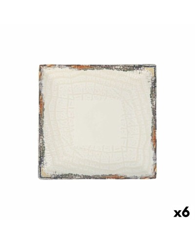 Flat Plate La Mediterránea Albus 24 x 24 x 2 cm (6 Units)