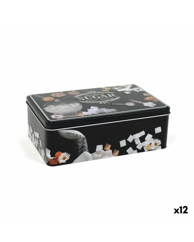 Barattolo in Metallo Quttin SUGAR (12 Unità)
