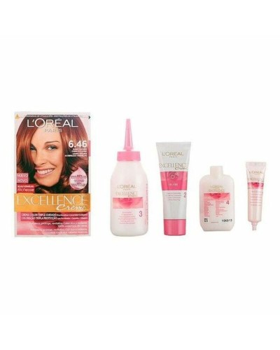 Tintura Permanente Excellence L'Oreal Make Up Excellence Biondo Scuro Rame Mogano Nº 9.0-rubio muy claro Nº 8.0-rubio claro 1